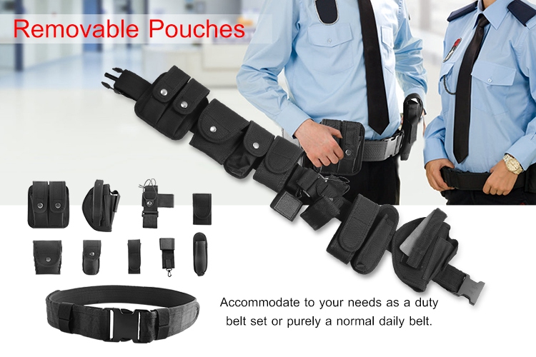 Police Security Guard Modular Enforcement Equipment Duty Belt Tactical 800 Nylon