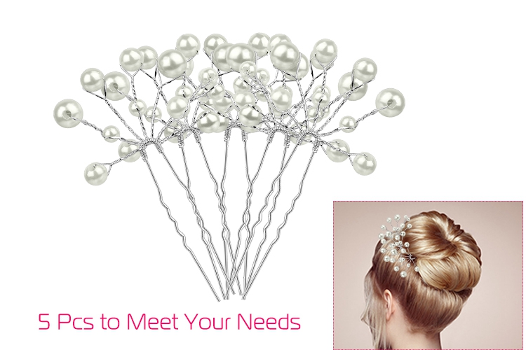 5 Pcs Hair Pins Bridal Hair Accessories Wedding Bridal Hairpins