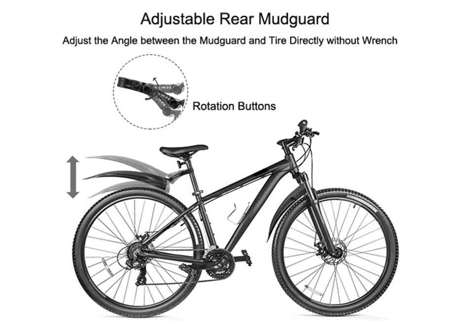2x Bicycle Mudguard Mountain Bike Fenders Mudguards Wing Cycling Accessories USA