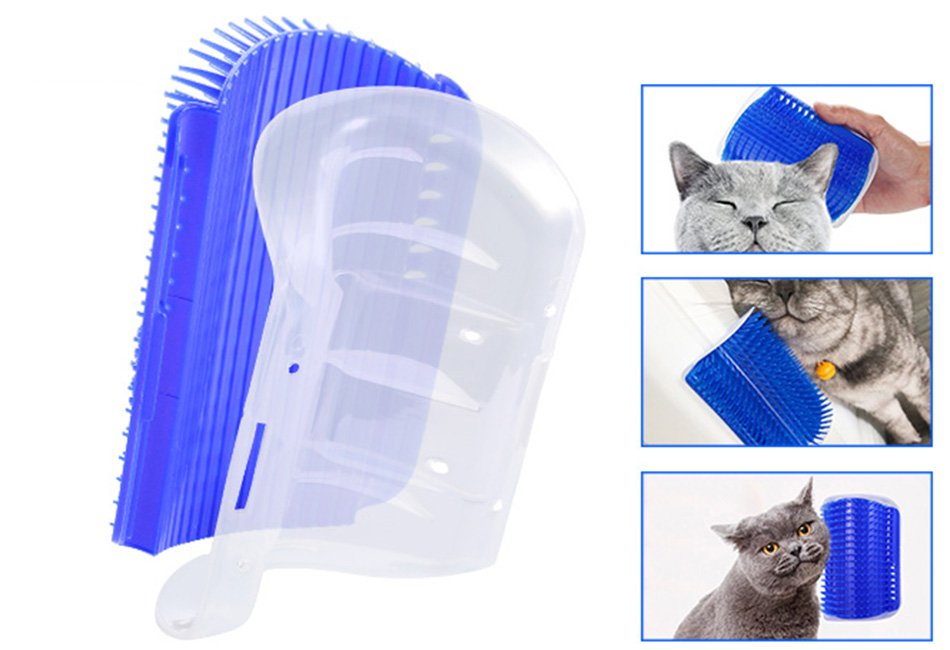 cat corner wall brush