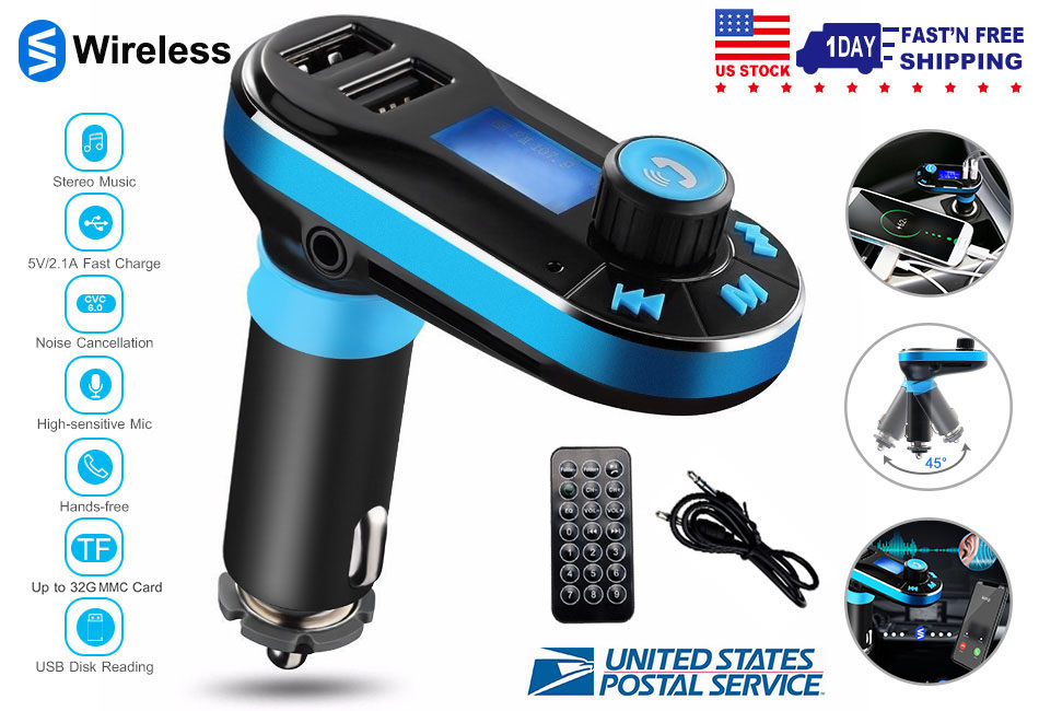 Wireless Car Kit Mp3 Player Fm Transmitter Radio 2 Usb Ports Charger Hands Free Ebay Wireless Car Kit Mp3 Player Fm Transmitter Radio 2 Usb Ports Charger Hands Free Ebay