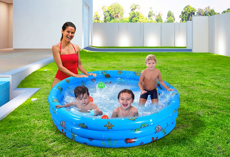 51 Inflatable Swimming Pool Durable Blow Up Pool Children Toddler