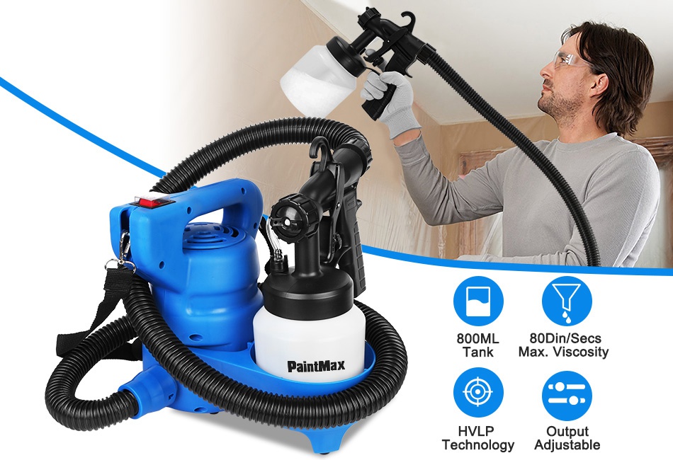 Dropship 800ML Paint Spray Painter 650W Paint Sprayer Machine 800ML/Min  Output HVLP Oil Primer Water Sprayer to Sell Online at a Lower Price
