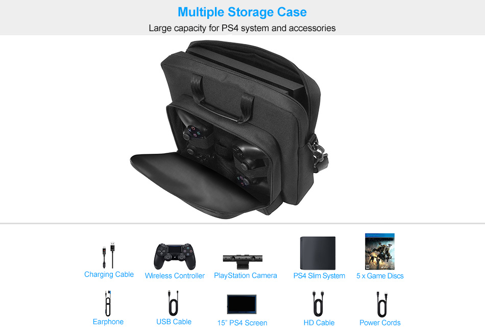 ps4 carry case with screen