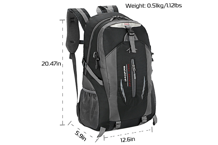 36L Nylon Travel Backpack Waterproof Outdoor Rucksack Men
