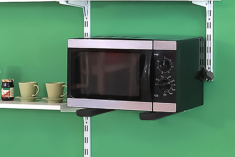 2x Microwave Oven Brackets Adjule Wall Mount Shelf Carbon Steel Cradle Us Ebay 2x Microwave Oven Brackets Adjule