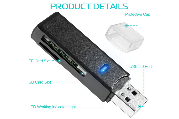 Memory card slot reader