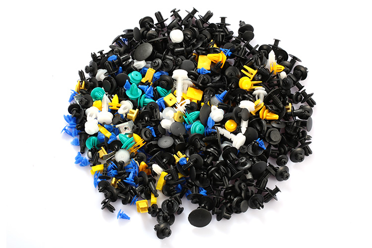 500 Piece Car Push Pin Assortment – Door Trim Panel Clips & Bumper Retainers – Mixed Styles