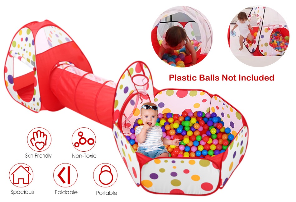 ball pit with tunnel