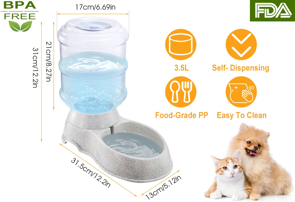 cat gravity water dispenser