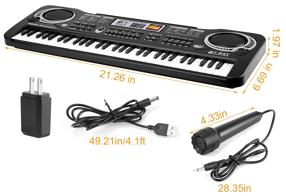 JALOKEE Kinder pianotoetsenbord, digitale piano voor kinderen, muziek educatief instrument speelgoed, houten piano voor 3 meisjes en jongens ( Roze, 37 Toetsen