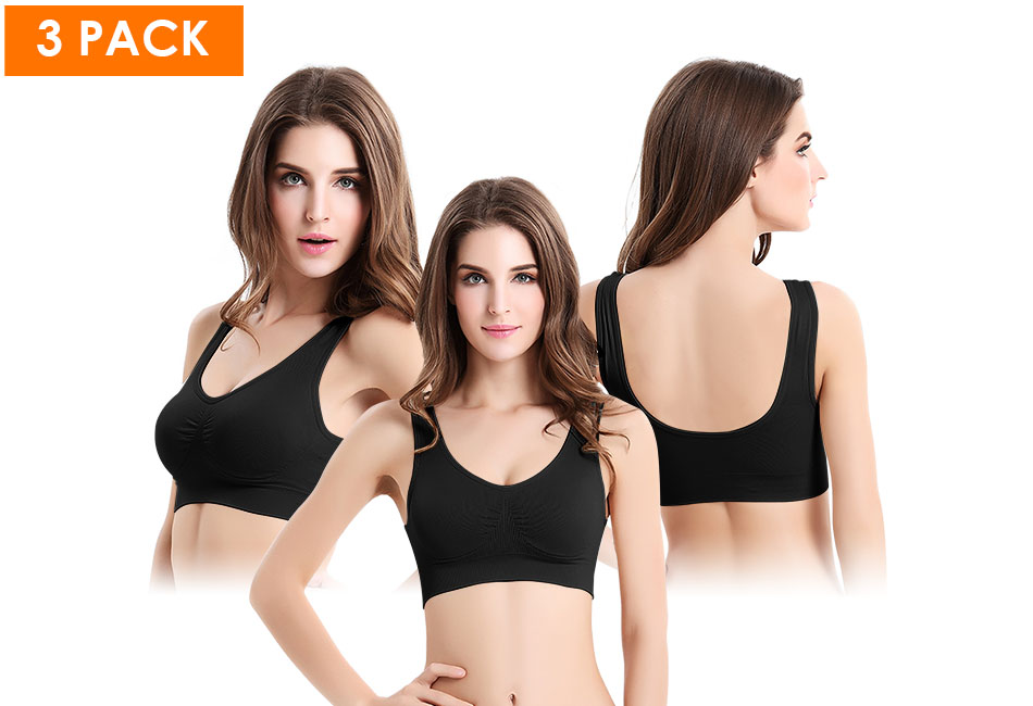 3PCS Bra for Women No Wire Comfort Sleep Ultra Thin Bras for Women's  Breathable Sports Bras Workout Activity : : Clothing, Shoes 