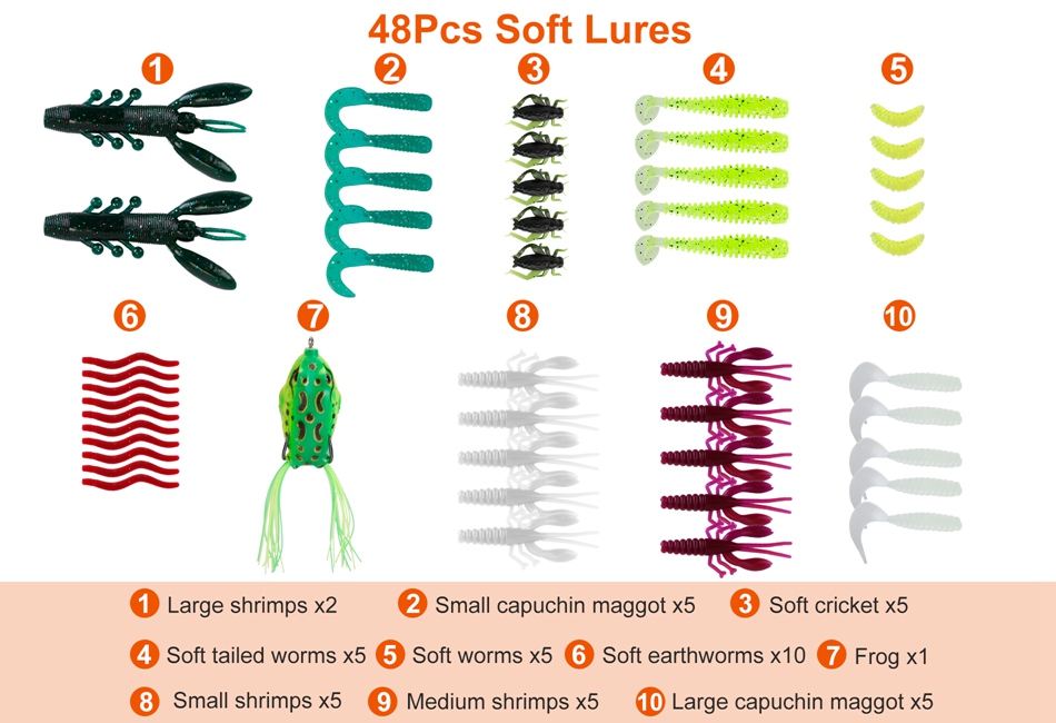 383PCS/Set Kinds of Fishing Lures Crankbaits Hooks Minnow Baits