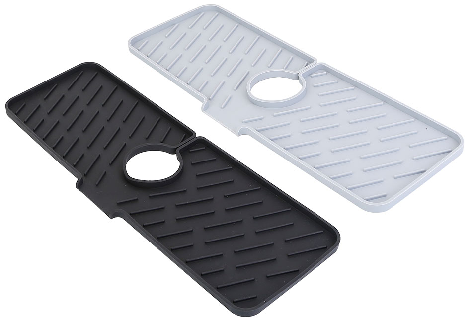 Navy Blue FAUCET SPLASH GUARD, Drip Catcher, Kitchen Sink Protector, Prevent Granite Countertop Damage, 17 In W X 23 In L, Patent Approved