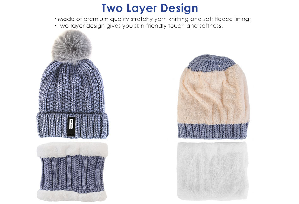 【BAON】[unisex] Moise Warmer Knit Mq Sports Unisex Winter Warm Knitted Cap Music Wireless