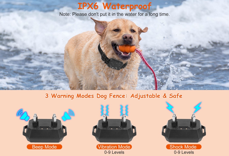 Vibration Dog Wireless Fence Shock Collar Fence System For Dogs