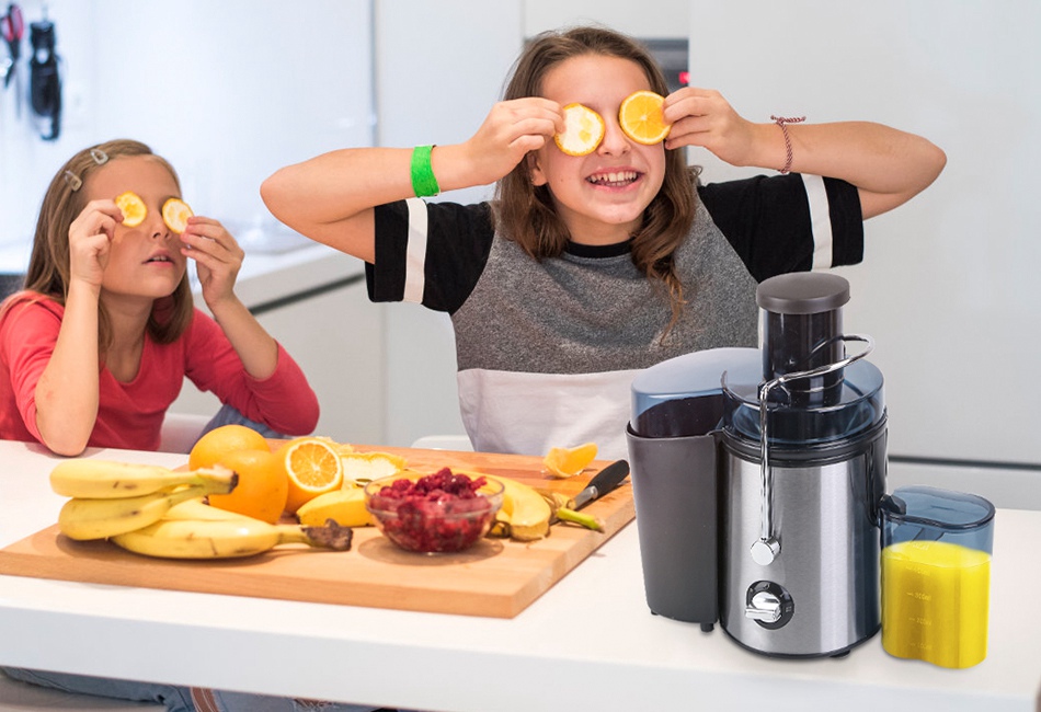 1000W Electric Juicer Fruit Veg Blender High Juice Extractor Citrus Machine USA