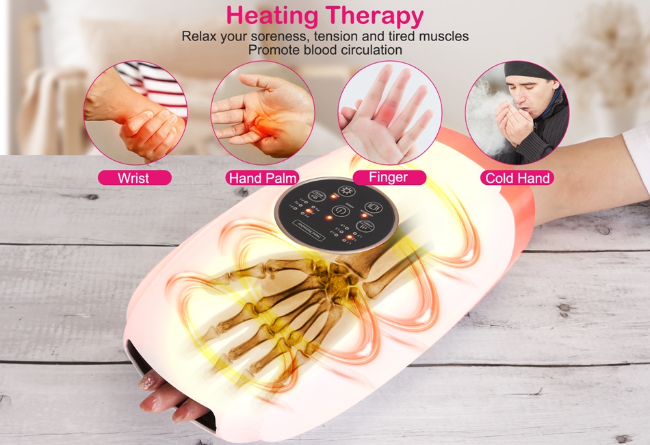 hand massage vibration Vibration Heating Hand Massager Therapy for Arthritis Carpal Tunnel Pain  Relief