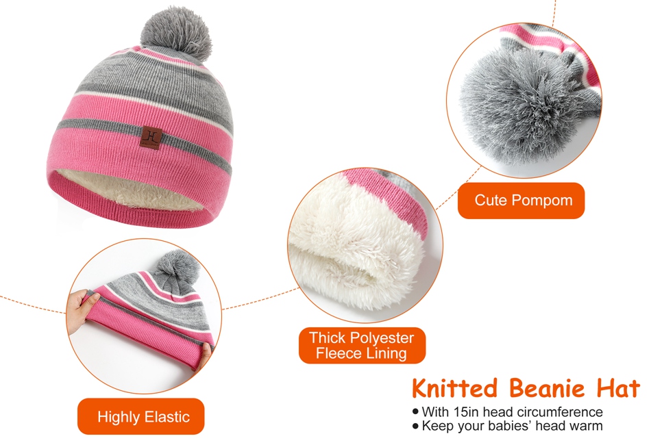 Baby Boy Clothes Children's Winter Hat Warm Beanie Hat Scarf