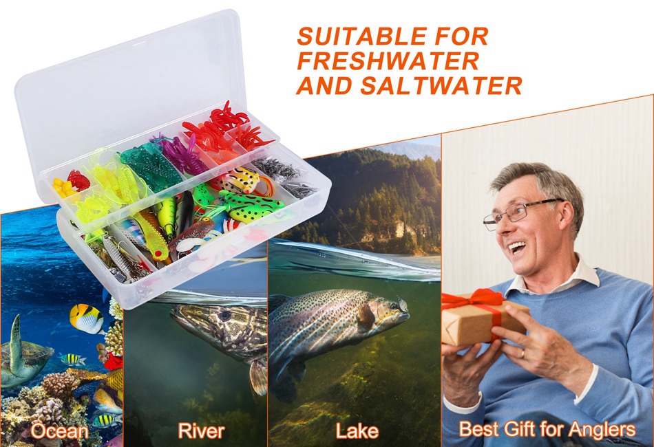 best freshwater fishing accessories Lures Kit with Tackle Box Look no further than our Ultimate Fishing Gear Tackle Box Kit Freshwater Fishing Lures: A Beginner's