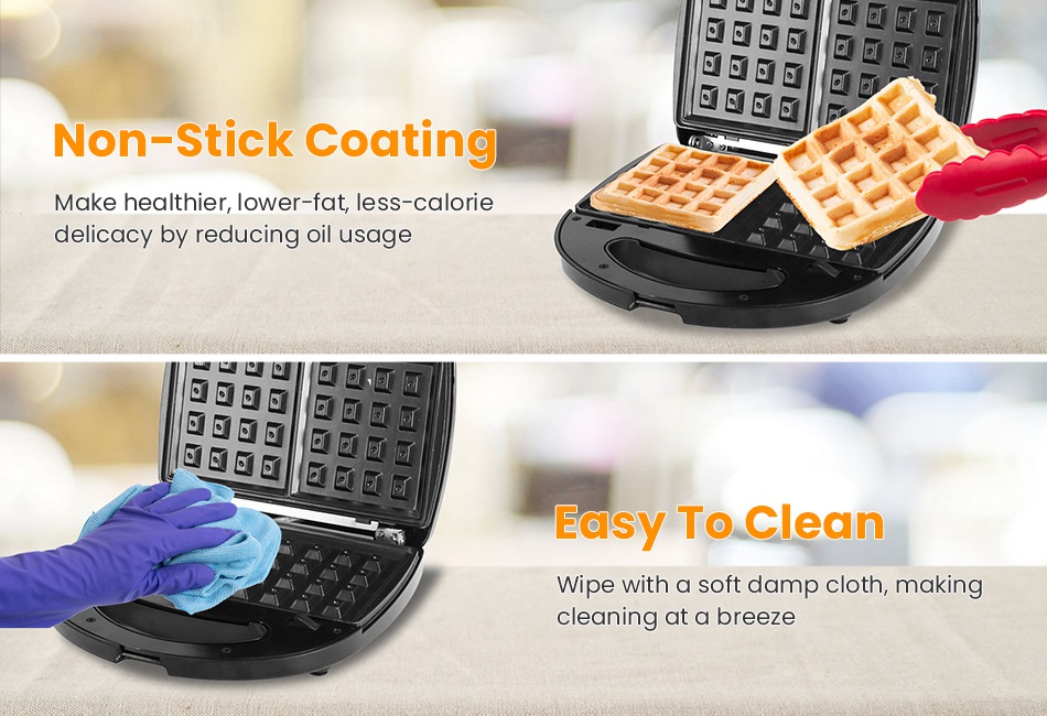Electric Sandwich Maker for Cooking Breakfast Panini Press Grill Non-Stick Plate