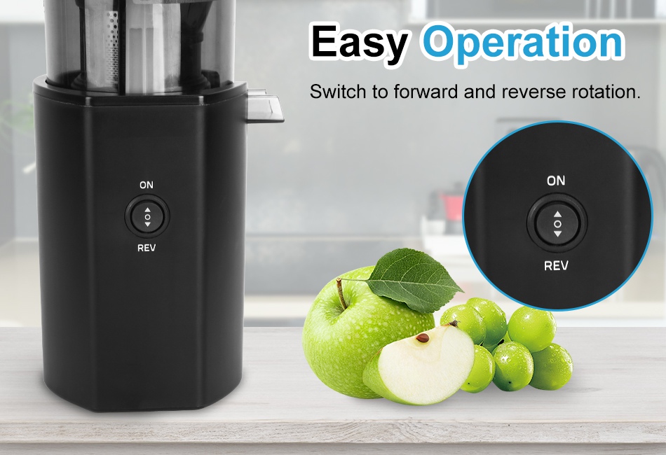 Cold Press Juicer Machine 250W Slow Masticating Juicer Juice Extractor Machine