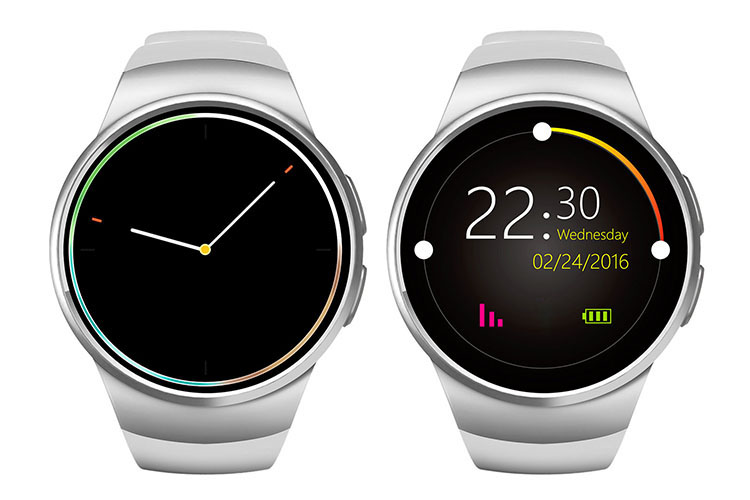 kw18 2g smart watch with sim card sync bluetooth 4.0 for ios android black