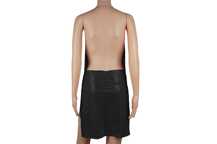 Women Chain Choker Bodycon Sleeveless Mini Dress Backless Sequins Slip Dress | eBay Women Chain Choker Bodycon Sleeveless Mini Dress Backless Sequins Slip Dress | eBay