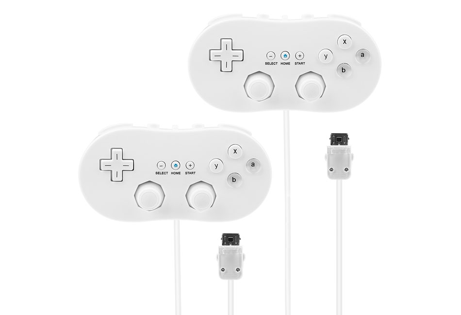 Wired Classic Controller Gamepad for Nintendo Wii Remote Console