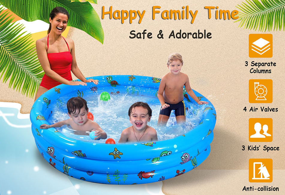 51 Inflatable Swimming Pool Kids Play Pool Blow Up Children