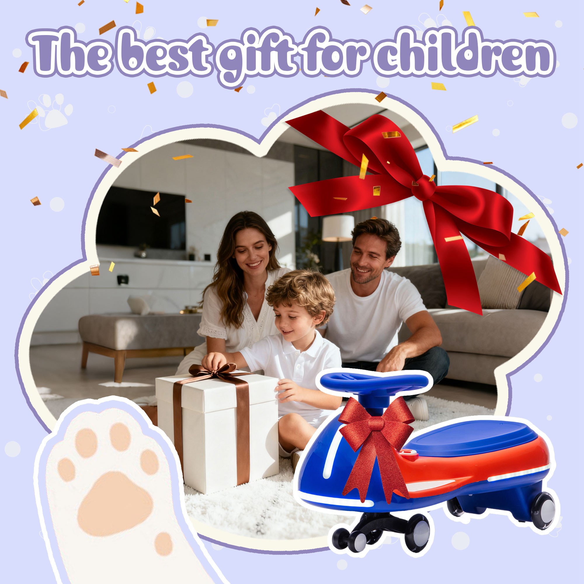 Kids Electric Wiggle Ride Twist Car